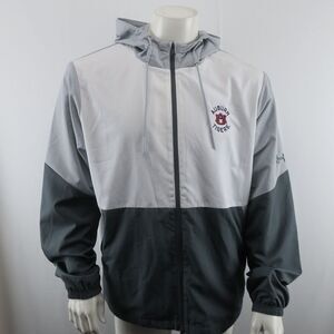 Under Armour‎ Auburn Tigers Full Zip Jacket Mens L Loose Storm Gray White